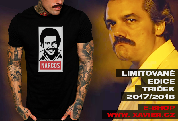 Pablo Escobar, triko s potiskem Narcos, triko s potiskem Pablo Escobar, Mafinsk edice, Kmotr, Al Capone, Drkov balen, vnoce, drek k narozeninm, vnon drek